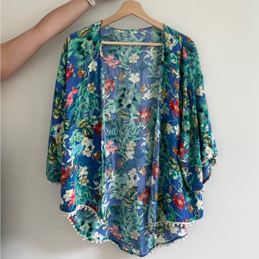 Tropical Patterned Kimono